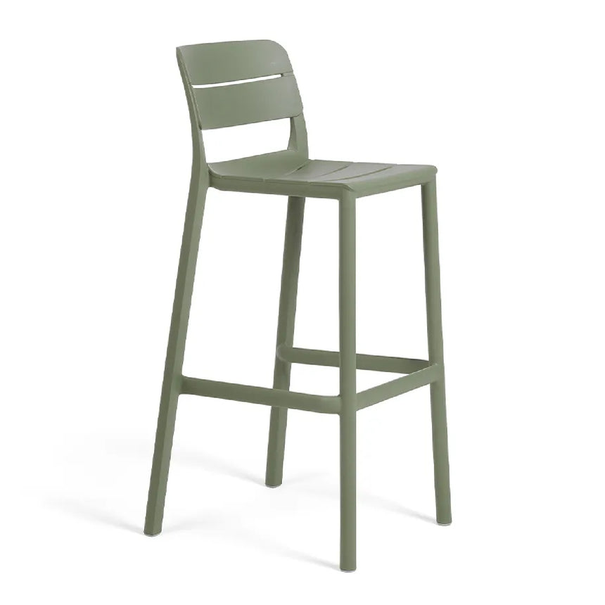 Regenerated Fiberglass Outdoor Bar Stool | Nardi Cassia | Italianfurniture.com