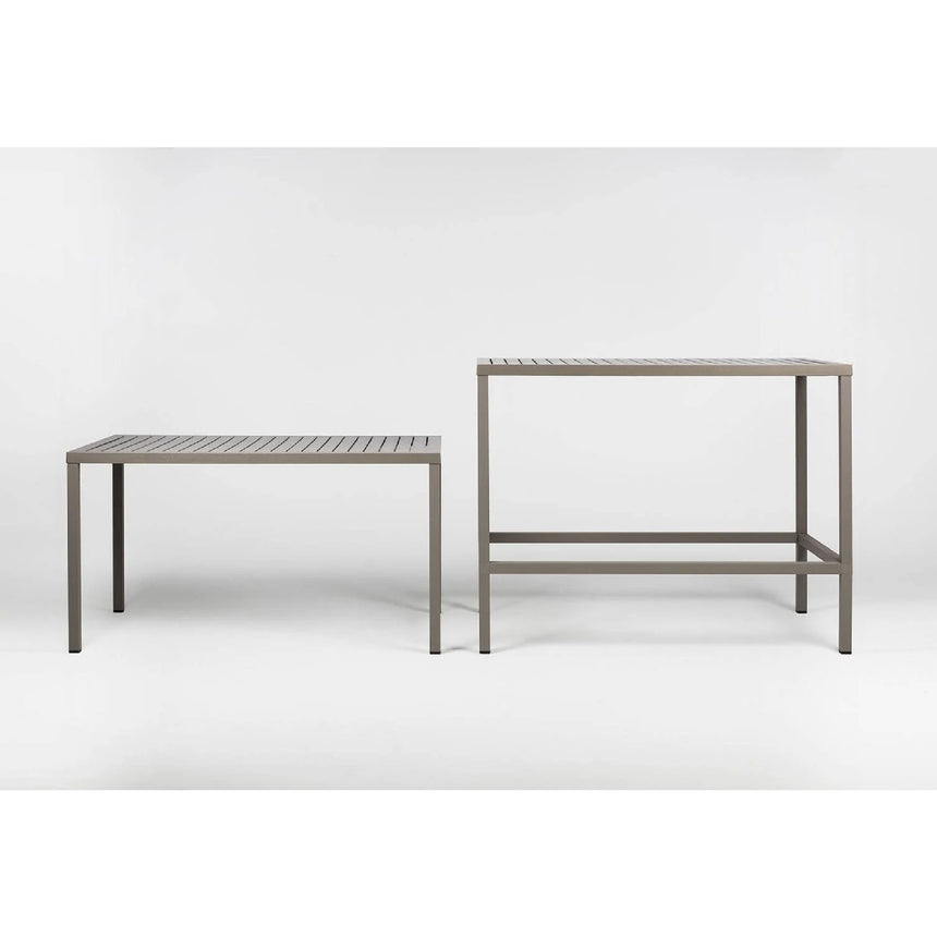 Rectangular Slatted Outdoor Dining Table | Nardi Cube