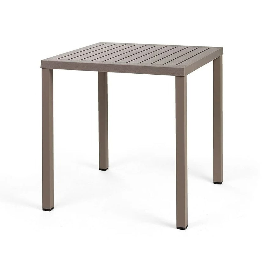 Square Slatted Outdoor Dining Table | Nardi Cube