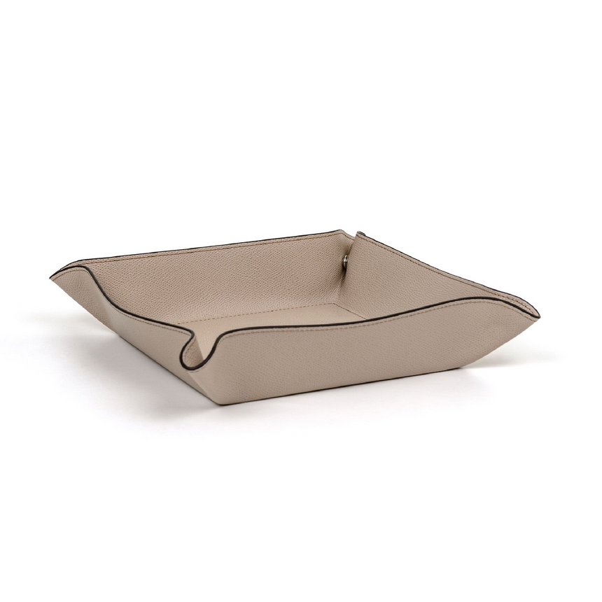 Square Leather Trinket Tray | Pinetti | Italianfurniture.com