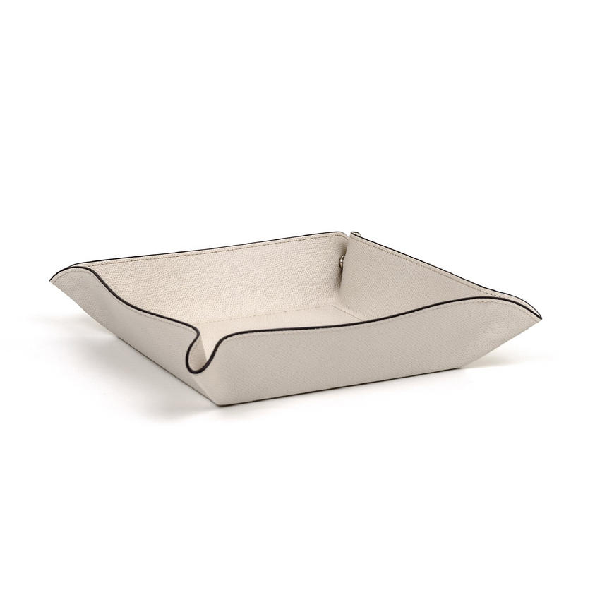 Square Leather Trinket Tray | Pinetti | Italianfurniture.com