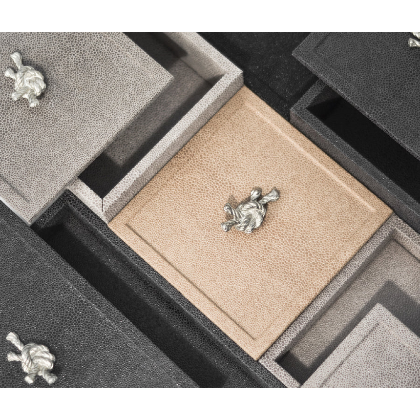 Metal Knot Leather Box | Pinetti Thalia | Italianfurniture.com