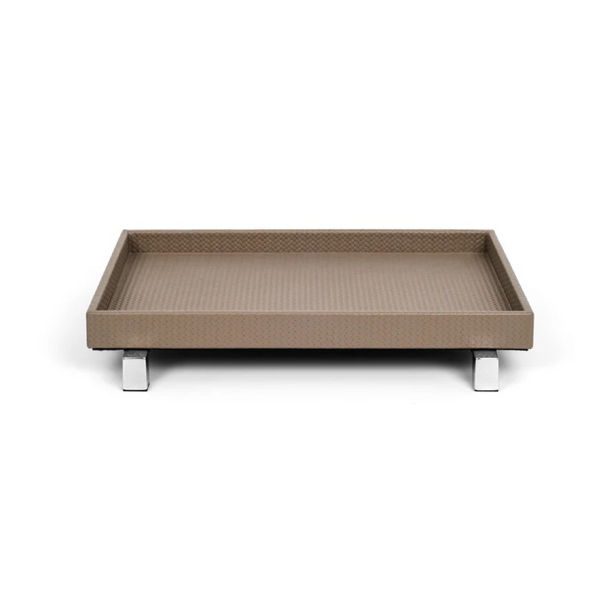 Metal Feet Leather Tray | Pinetti Rialto | Italianfurniture.com