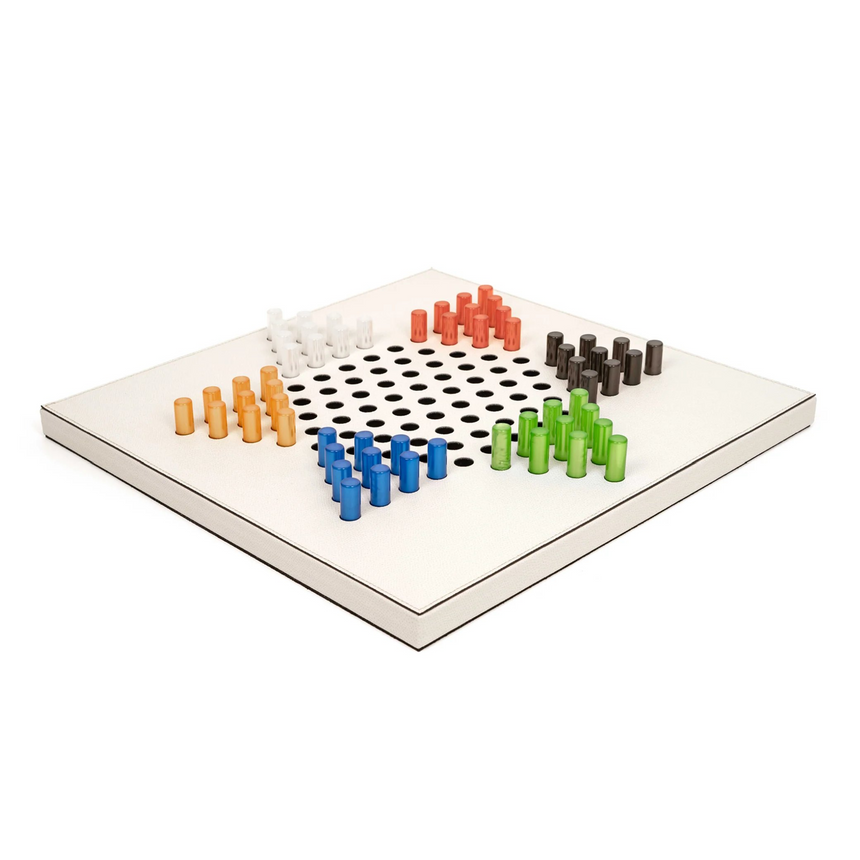 Leather Board Game | Pinetti Chinese Checkers | Italianfurniture.com