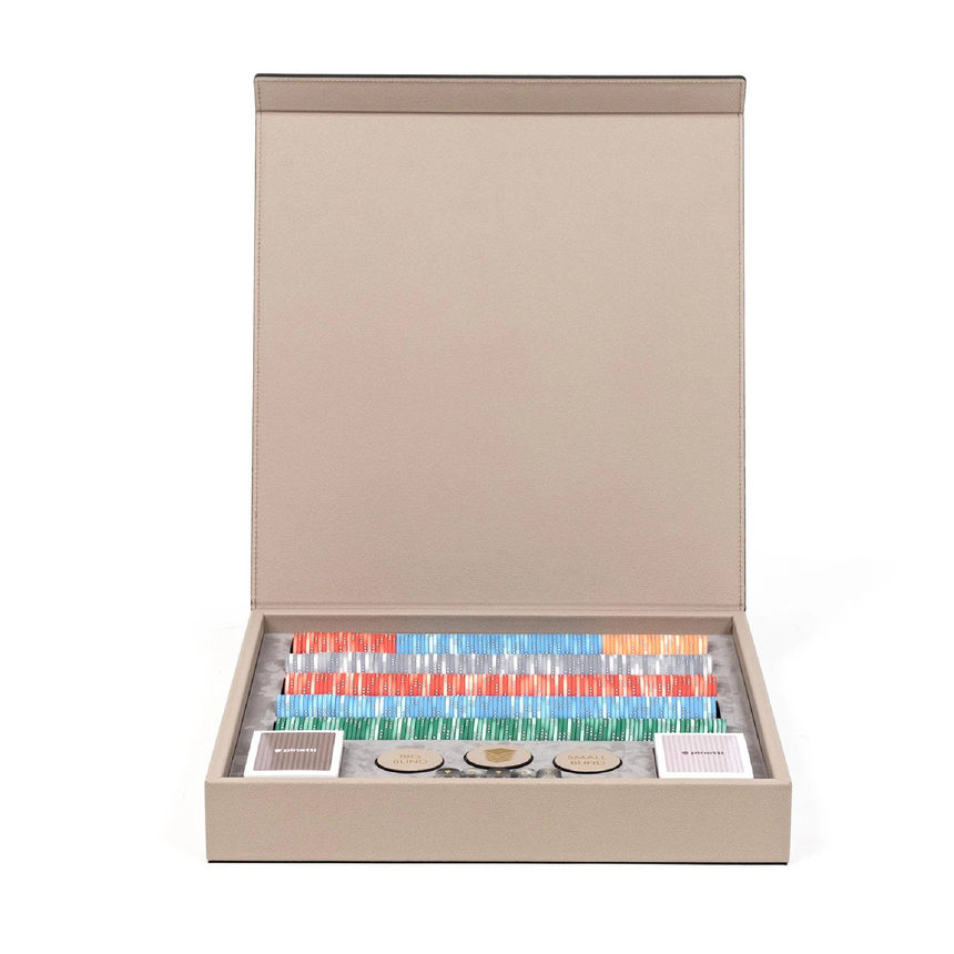 Calf Leather Poker Game Set | Pinetti