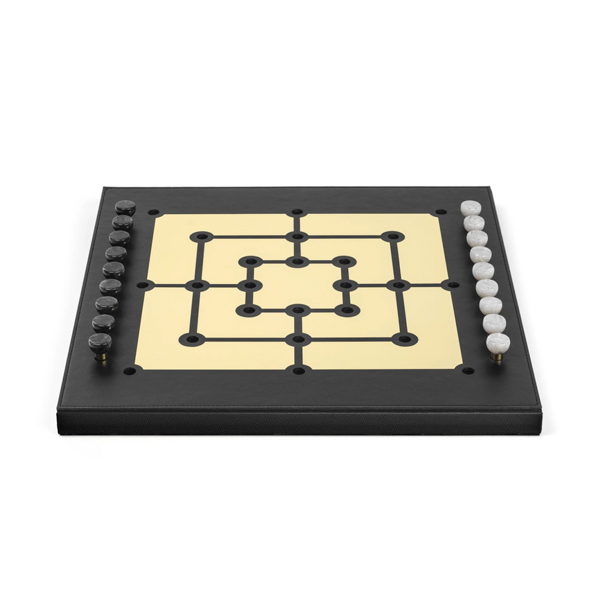 Leather Strategy Game Set | Pinetti Mill | Italianfurniture.com