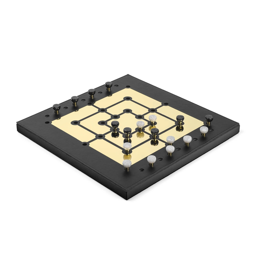Leather Strategy Game Set | Pinetti Mill | Italianfurniture.com