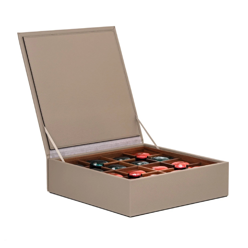 Calf Leather Coffee Pods Box | Pinetti Zenius | Italianfuniture.com