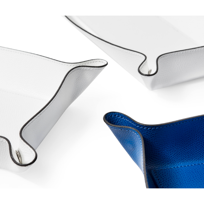 Raised Edges Leather Trinket Tray | Pinetti | Italianfurniture.com