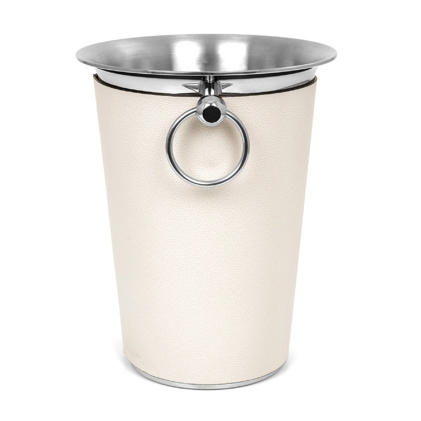 Leather Sleeve Steel Champagne Bucket | Pinetti | Italianfurniture.com