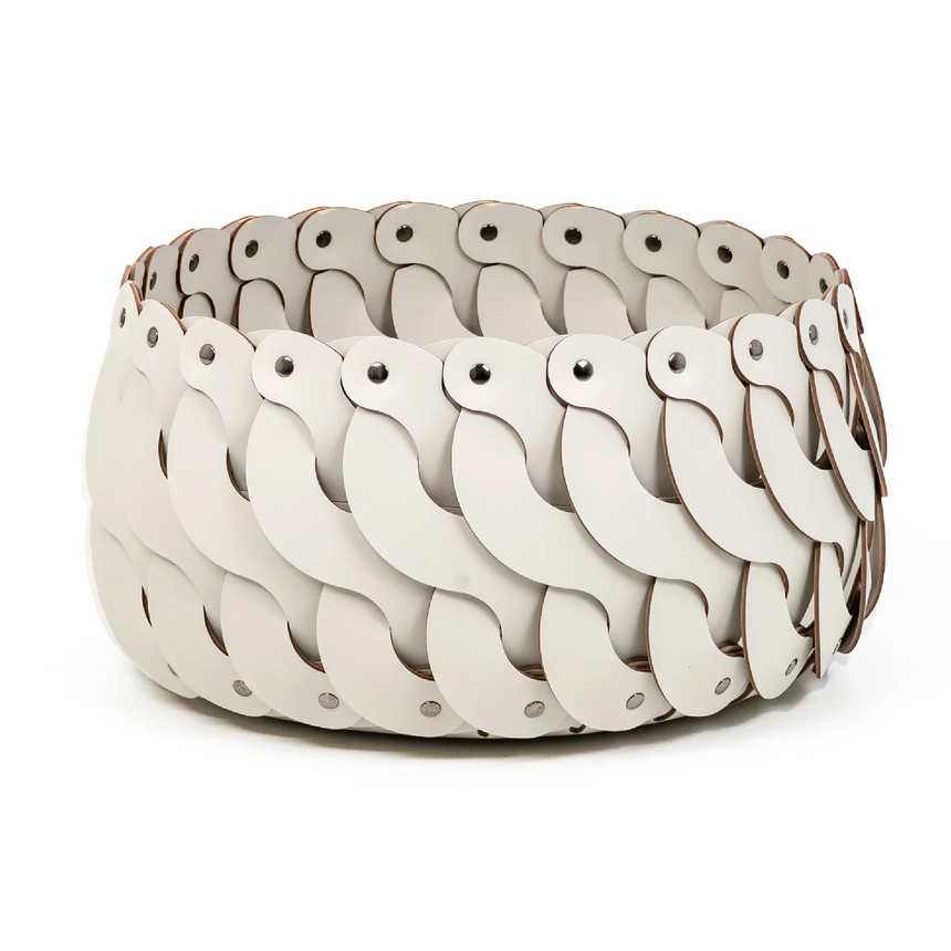 Leather Weave Outdoor Basket S | Pinetti Alicante | Italianfurniture.com