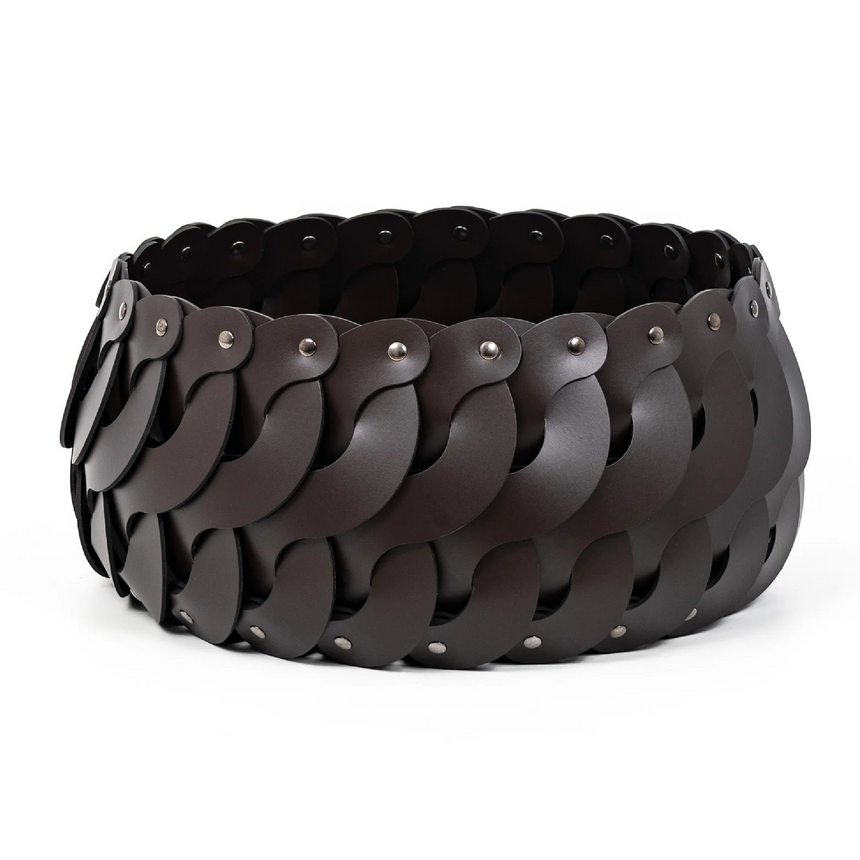 Leather Weave Outdoor Basket S | Pinetti Alicante | Italianfurniture.com