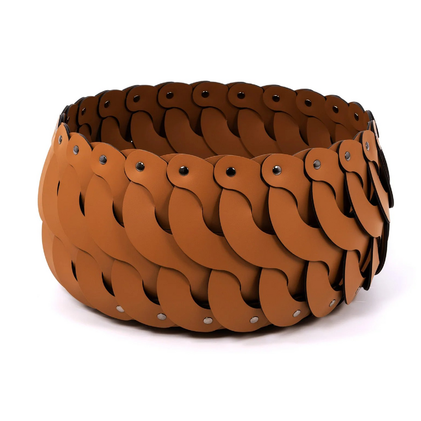 Leather Weave Outdoor Basket S | Pinetti Alicante | Italianfurniture.com