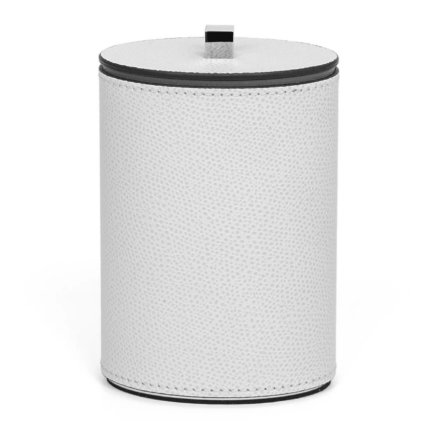 Oval Leather Cotton Pad Holder | Pinetti Poseidon | Italianfurniture.com