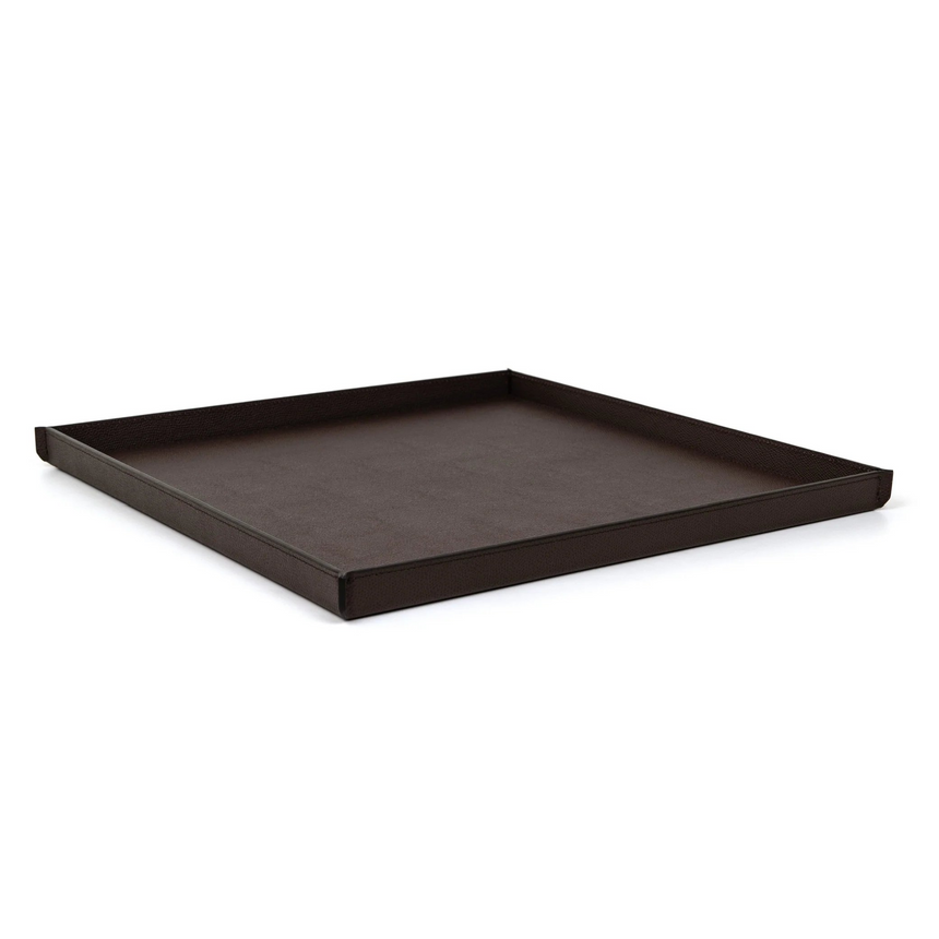 Square Leather Tray | Pinetti Leslie | Italianfurniture.com