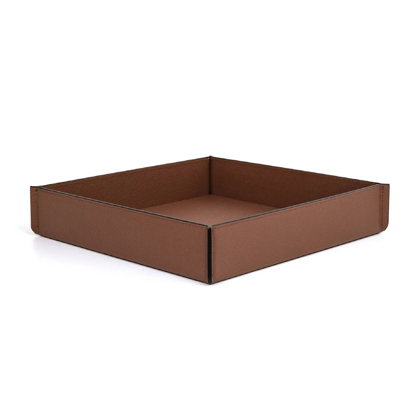 Square Leather Valet Tray | Pinetti Leslie | Italianfurniture.com