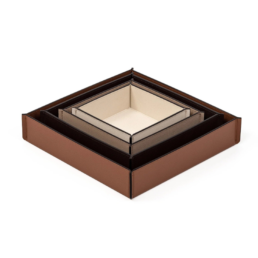 Square Leather Valet Tray | Pinetti Leslie | Italianfurniture.com