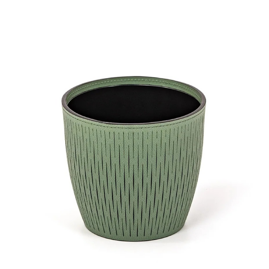 Leather Covered Vase | Pinetti Silvy | Italianfurniture.com