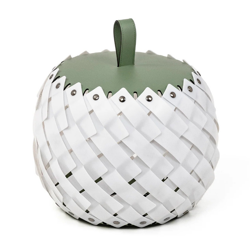 Woven Leather Floor Lantern | Pinetti Almeria | Italianfurniture.com