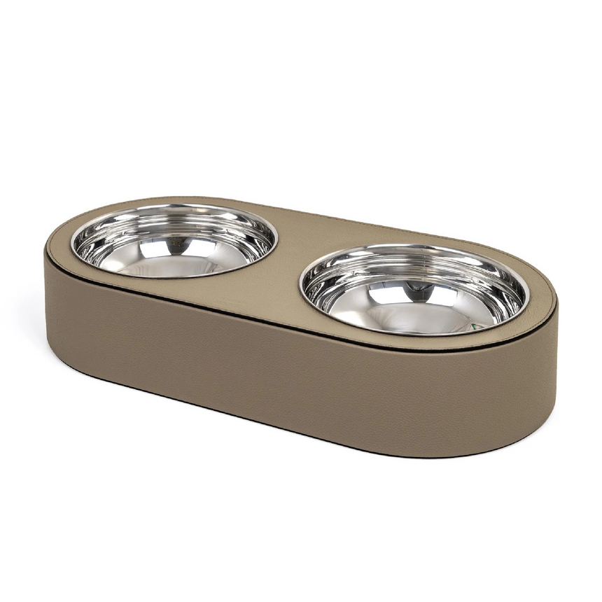 Leather Covered Pet Bowl | Pinetti | Italianfurniture.com