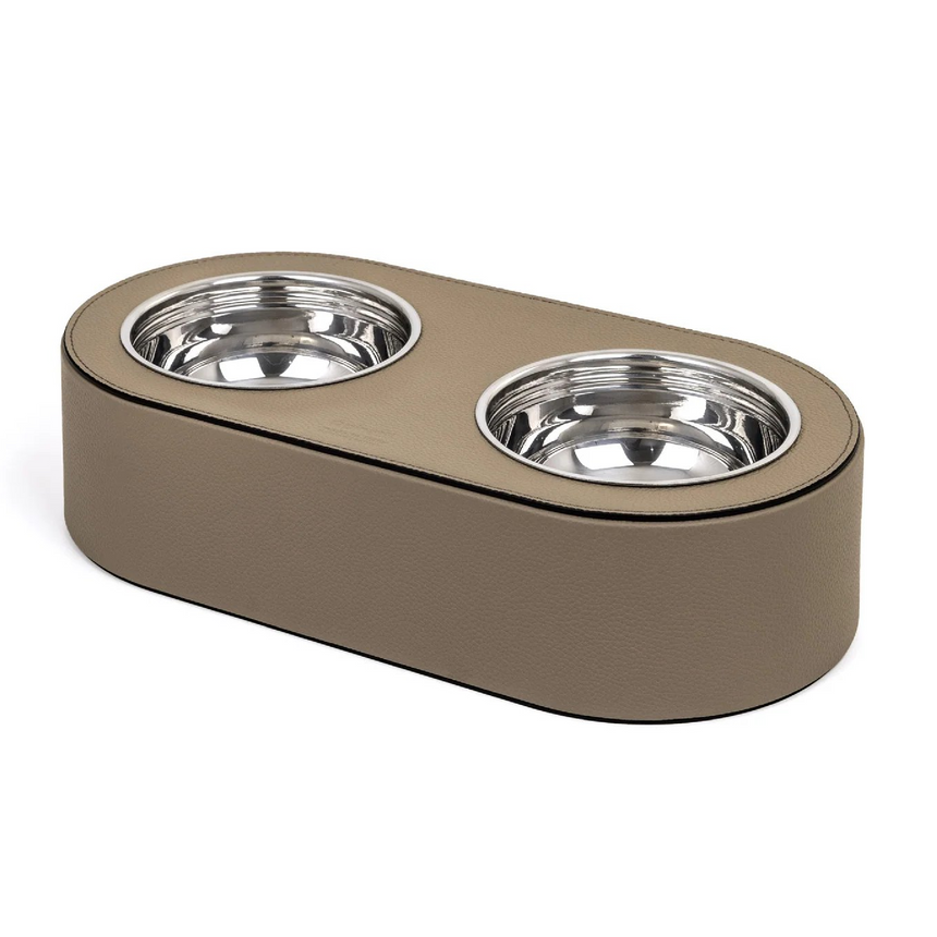 Leather Covered Pet Bowl | Pinetti | Italianfurniture.com