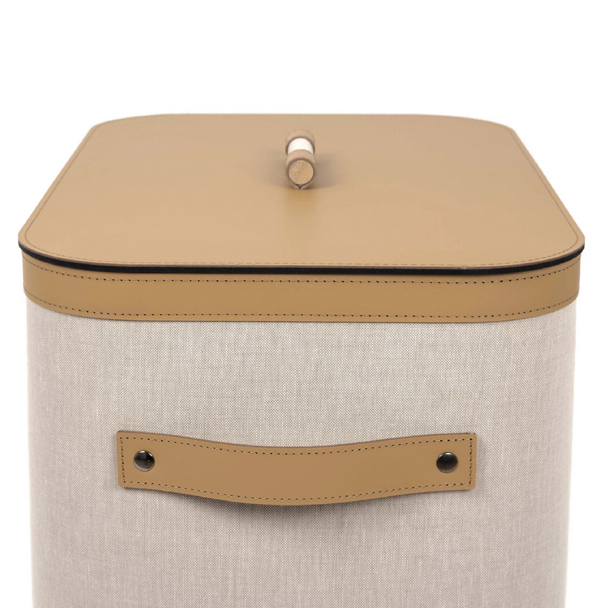 Leather Rectangular Basket | Pinetti Penelope | Italianfurniture.com