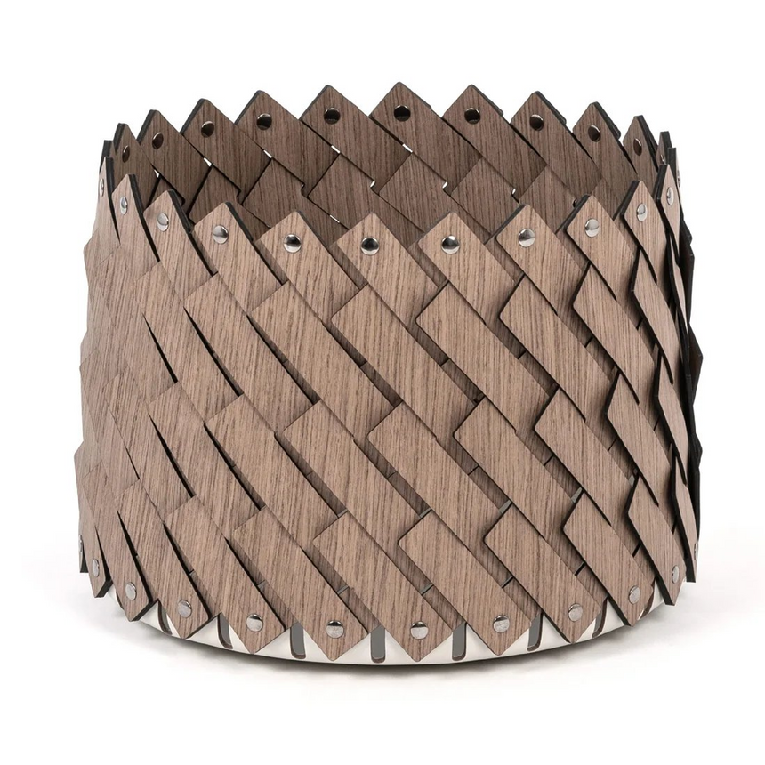 Wood Weave Square Basket S | Pinetti Sestriere | Italianfuniture.com