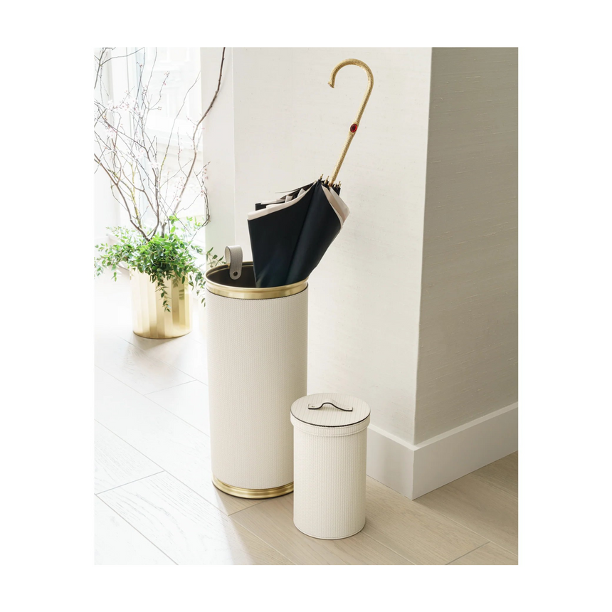 Leather Covered Umbrella Stand | Pinetti | Italianfurniture.com