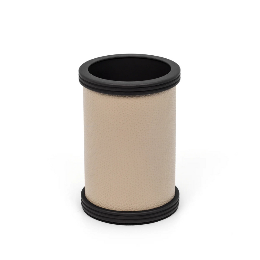 Leather Cylinder Toothbrush Holder | Pinetti Carol | Italianfurniture.com