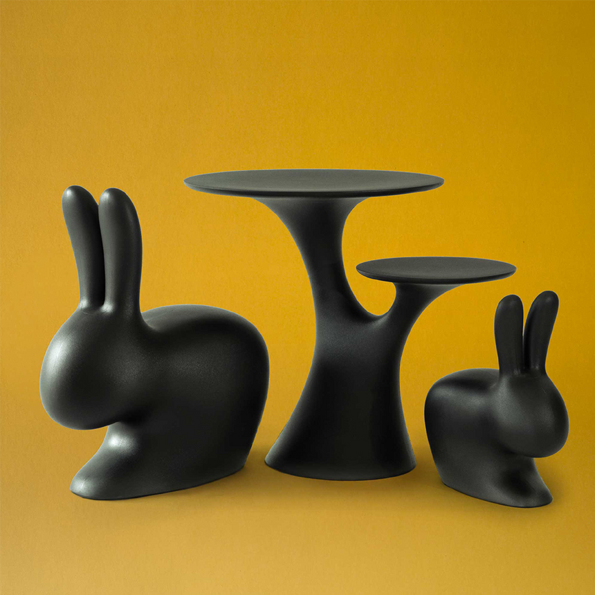 Two-Level Side Table | Qeeboo Rabbit Tree | Italianfurniture.com