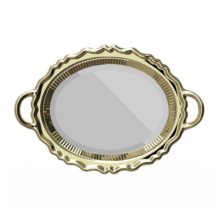 Metallic Tray Wall Mirror | Qeeboo Plateau | Italianfurniture.com