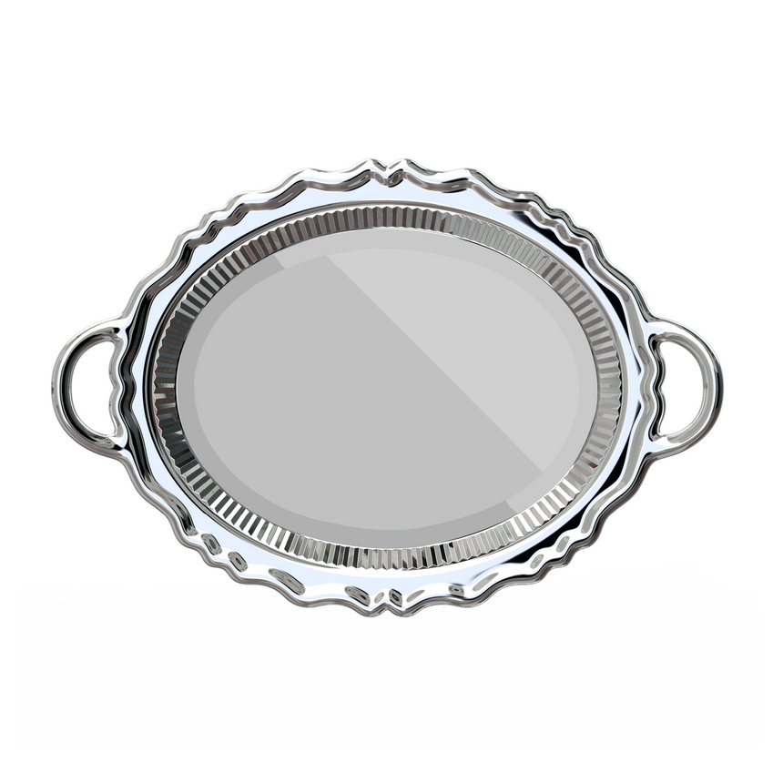 Metallic Tray Wall Mirror | Qeeboo Plateau | Italianfurniture.com