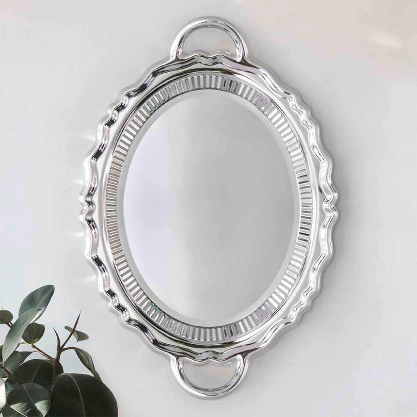 Metallic Tray Wall Mirror | Qeeboo Plateau | Italianfurniture.com