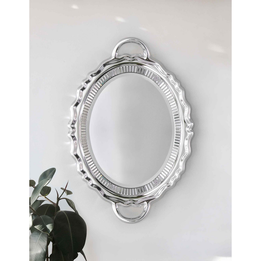 Metallic Tray Wall Mirror | Qeeboo Plateau | Italianfurniture.com