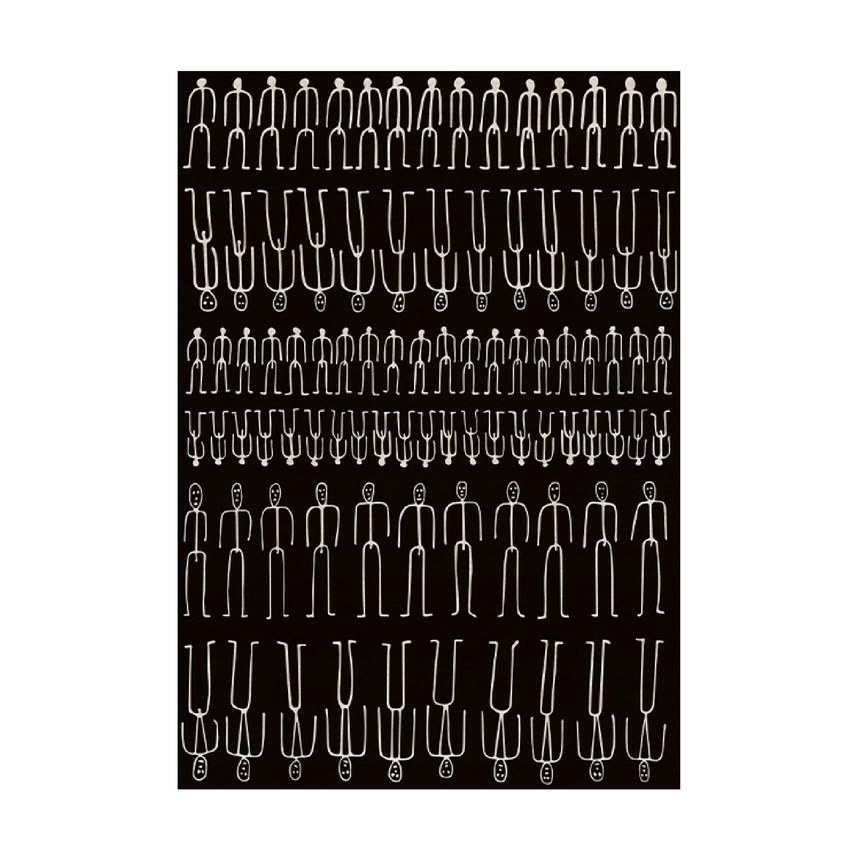 Human Line Art Carpet | Qeeboo Parade | Italianfurniture.com