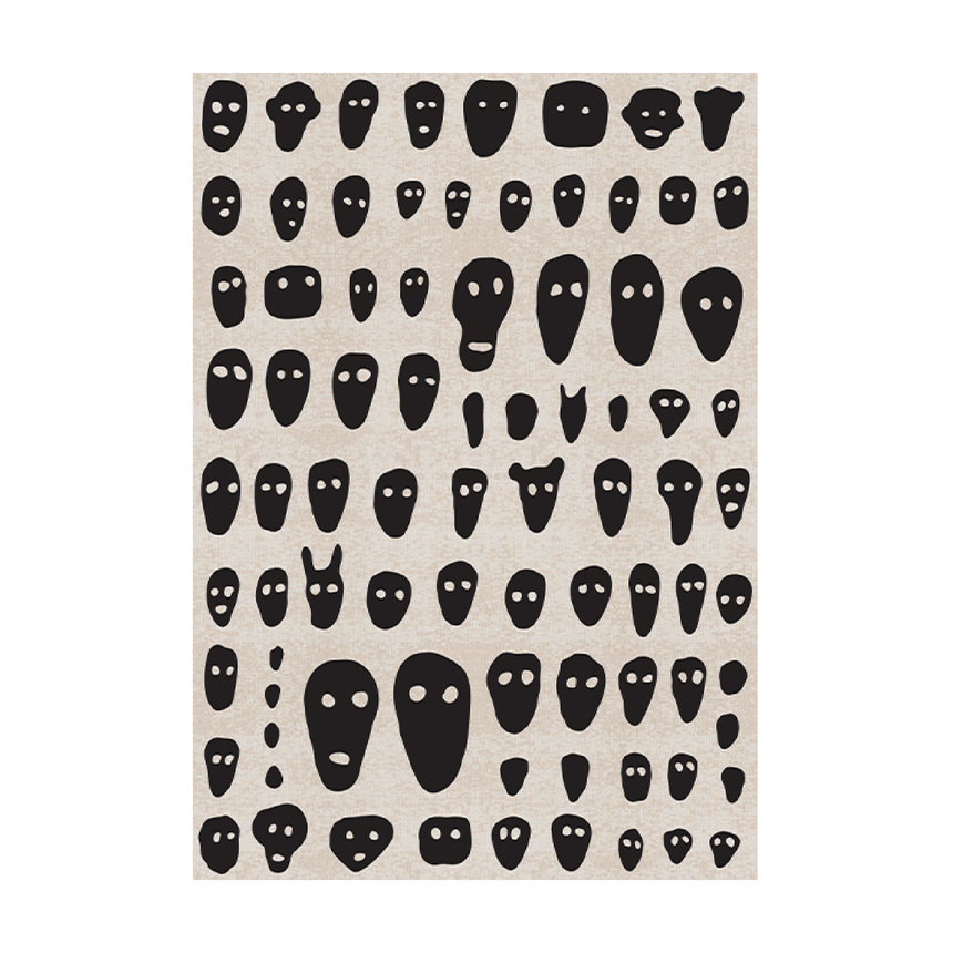 Graphic Art Carpet | Qeeboo Stencils | Italianfurniture.com