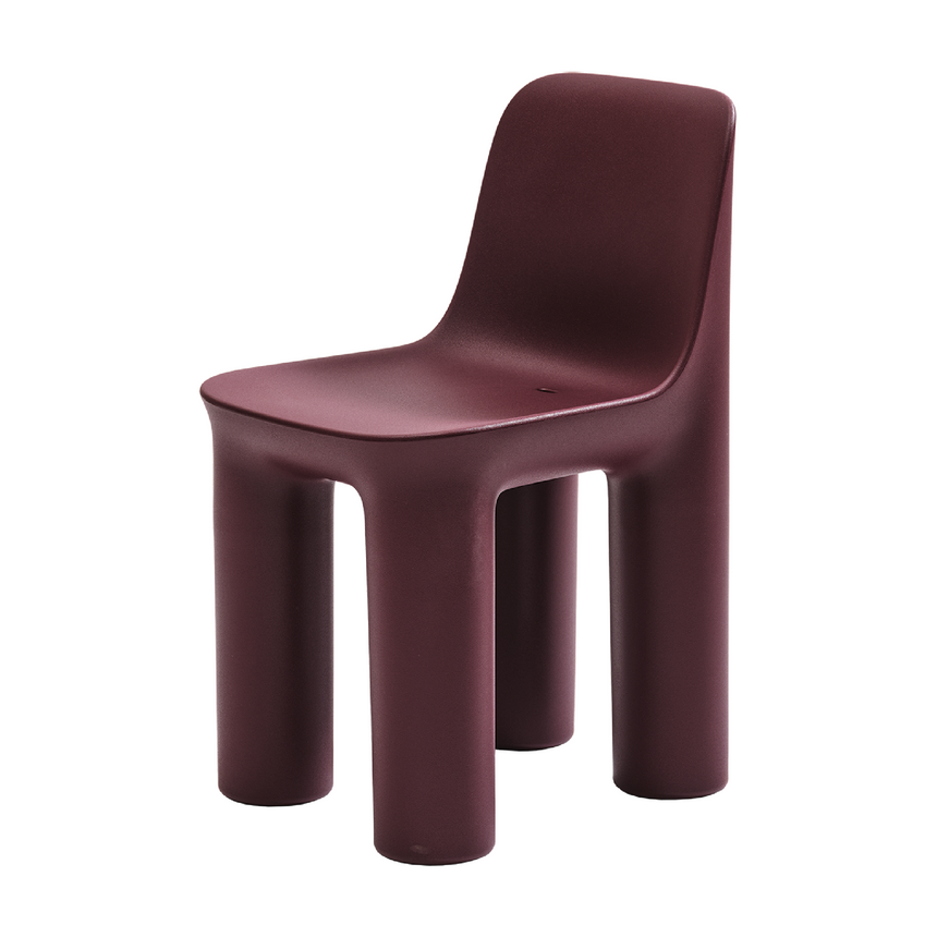 Chunky Cylindrical Legs Dining Chair | Tata Qeeboo | Italianfurniture.com