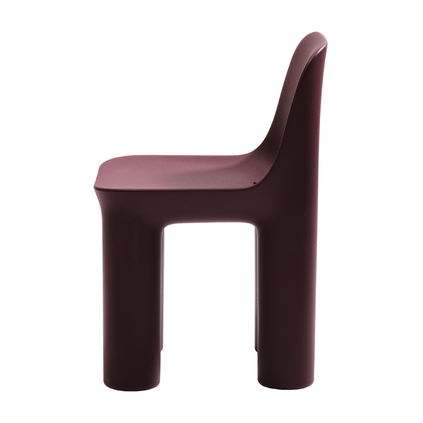 Chunky Cylindrical Legs Dining Chair | Tata Qeeboo | Italianfurniture.com