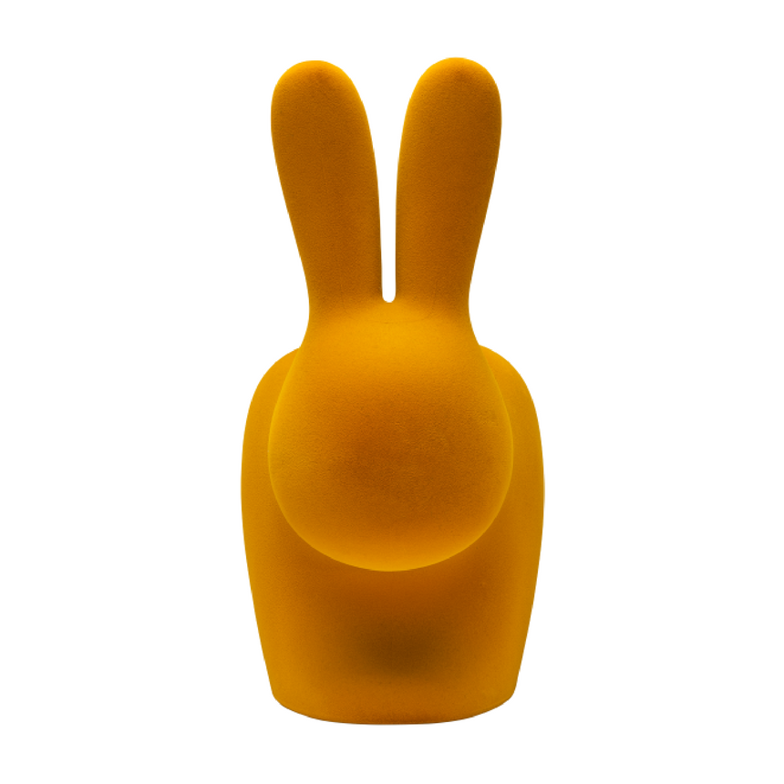 Velvet Sculptured Kid's Chair | Qeeboo Rabbit | Italianfurniture.com