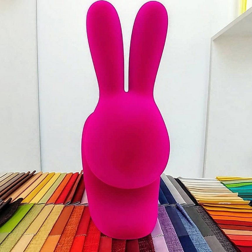 Velvet Bunny Accent Chair | Qeeboo Rabbit | Italianfurniture.om