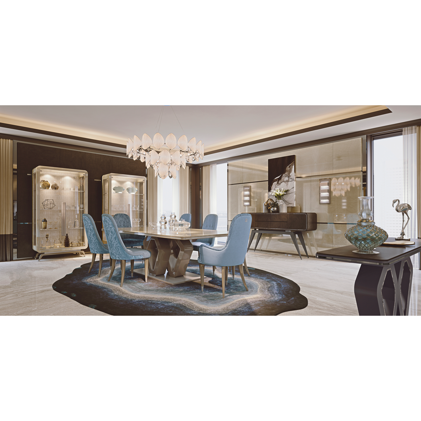 Rectangular High-Gloss Sideboard with Soft-Close Drawers | Redeco Hanami