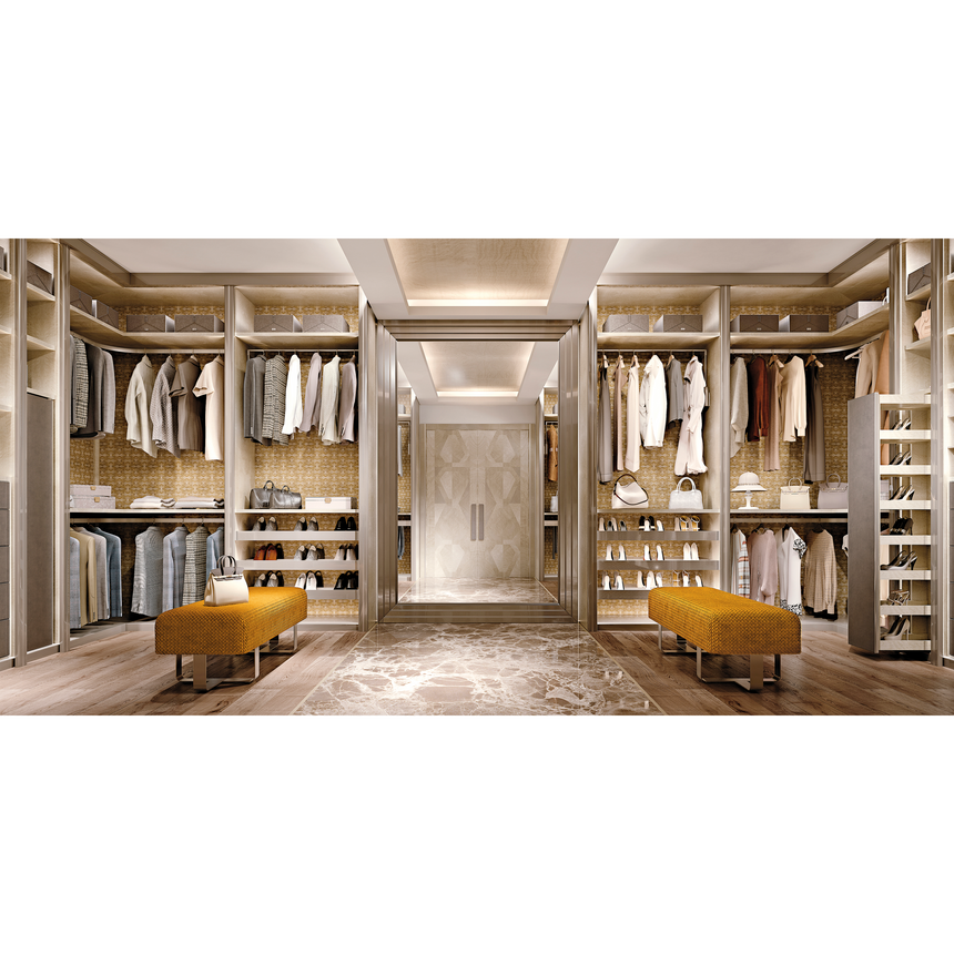 Metal Crossed Legs Upholstered Bench | Redeco Hanami | Italianfurniture.com