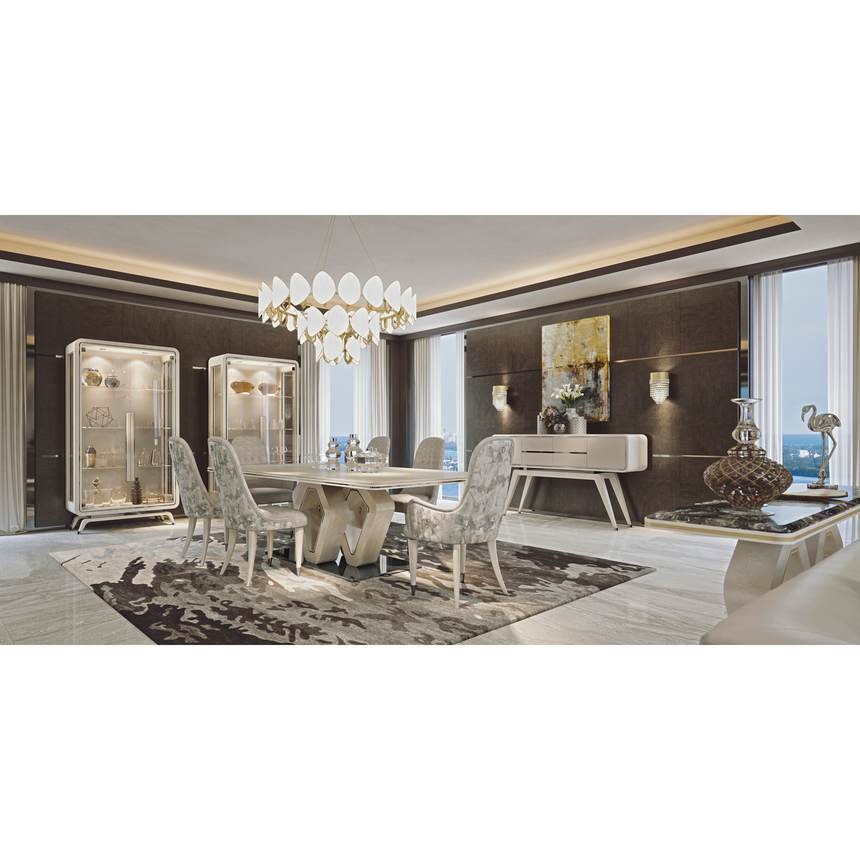 Rectangular High-Gloss Sideboard with Soft-Close Drawers | Redeco Hanami