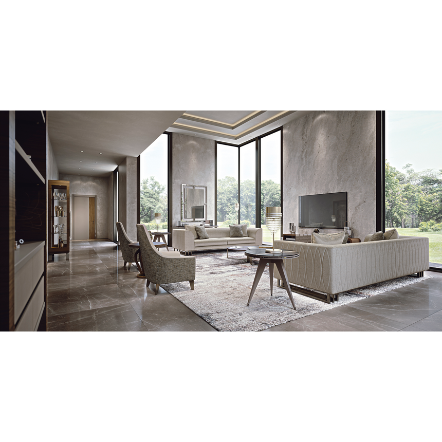 Rectangular Media Unit with High-Gloss Finish and Soft-Close Storage | Redeco Hanami | Italianfurniture.com