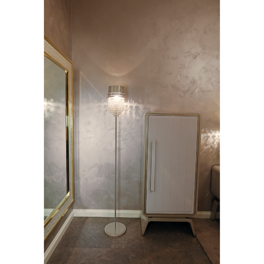 Compact Single-Door Cabinet with Textured Front and Curved Legs | Redeco Hanami