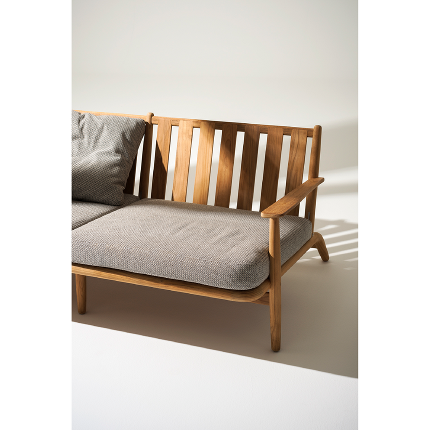 Splayed Leg 3-Seater Outdoor Sofa | Roda Levante | Italianfurniture.com