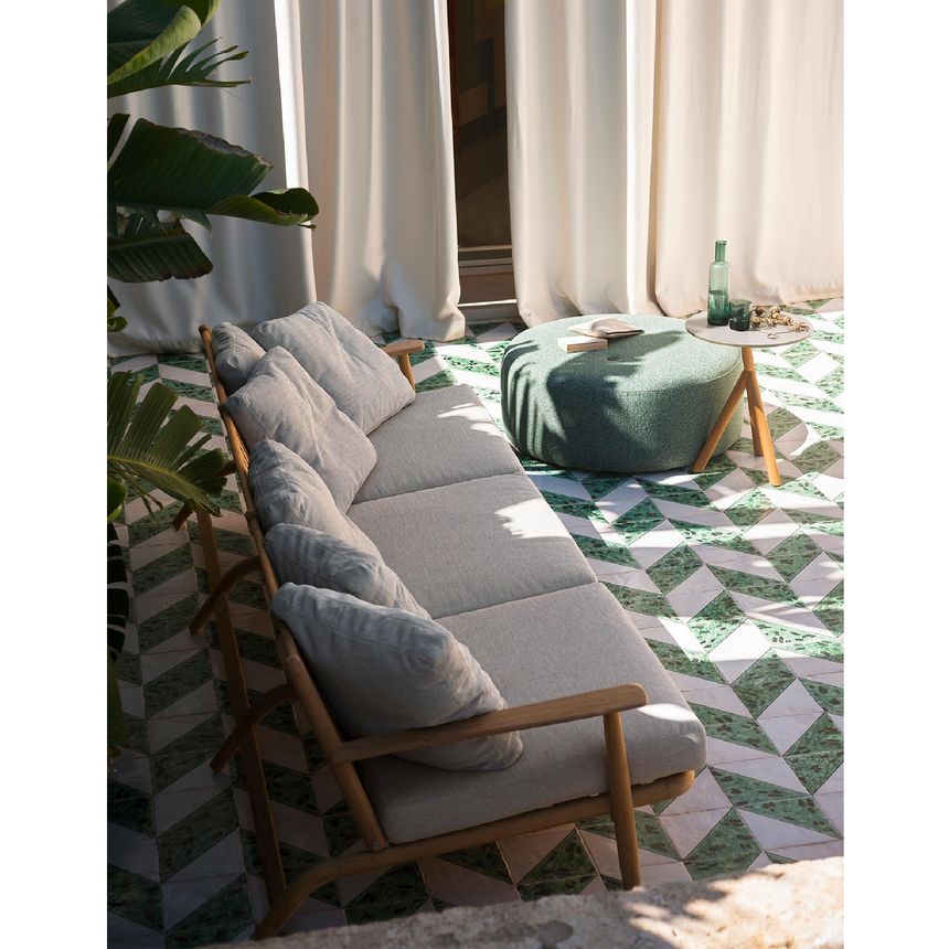 Splayed Leg 3-Seater Outdoor Sofa | Roda Levante | Italianfurniture.com