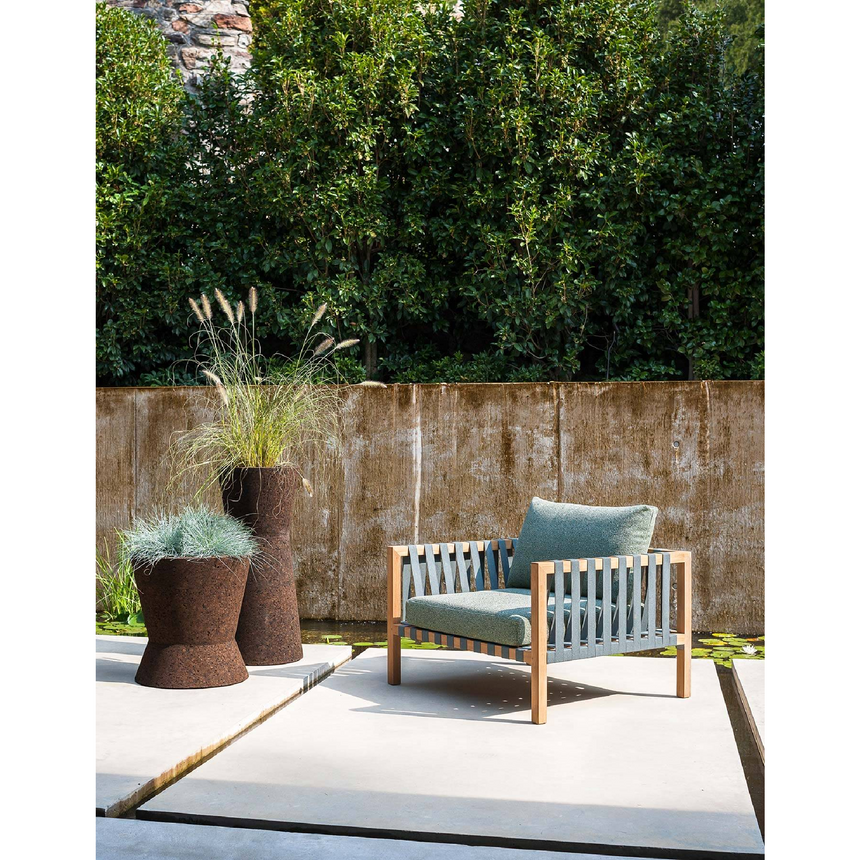 Interlaced Cotton Outdoor Armchair | Roda Mistral | Italianfurniture.com