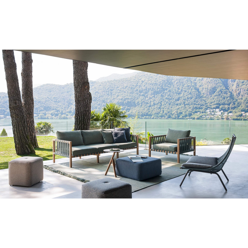 Interlaced Cotton Outdoor Armchair | Roda Mistral | Italianfurniture.com