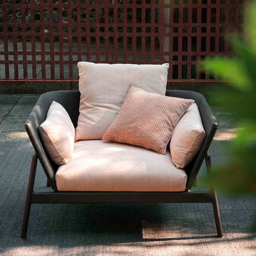 Full Back Outdoor Lounge Armchair | Roda Piper | Italianfurniture.com